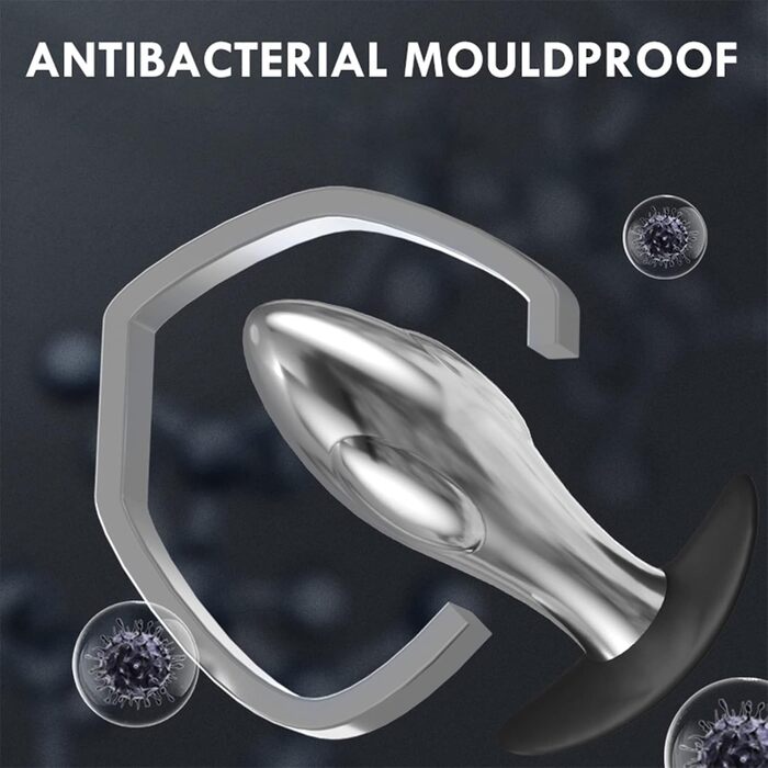 Вібратор ануса YcsLust з металу, дистанційне керування, 10 швидкостей, для жінок/чоловіків/пар, портативний