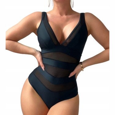 Сукня для купання D-Look, закритий купальник, чорний, розмір M