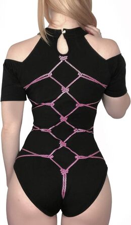 Дитячий боді-піжама Littleforbig All Tied Up чорного кольору, розмір M