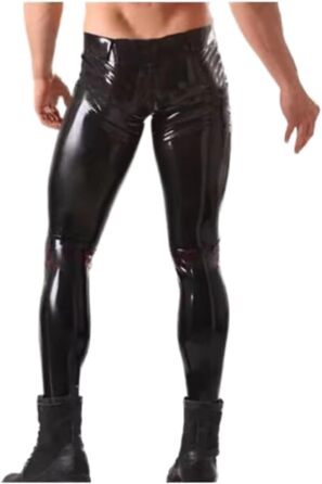 Штани з латексу Gaylop для чоловіків, чорні, скінні, XL
