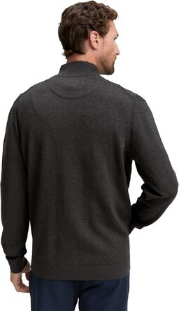 Чоловічий трикотажний кардиган Tom Tailor з бавовни, розмір XL, колір Black Grey Melange (арт. 10617)