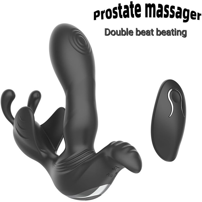 Вібратор для чоловіків PINTLE з 7 режимами вібрації, анальний плагін, вібратор для анусу з функцією імпульсу, секс-іграшки для чоловіків, парні секс-іграшки, бутплъг