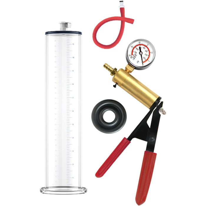 Вакуумний насос для збільшення пеніса з манометром, 44 мм - іграшка для чоловіків