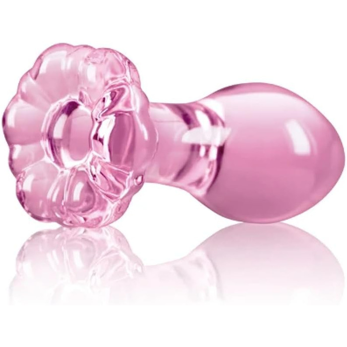 Анальний масажер Buttplug Kleine rosa Glas - набір скляних анальних кульок та дildo для дорослих