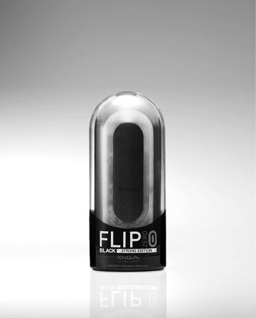 TENGA Flip Zero - багаторазова масажна іграшка для чоловіків, чорний (Strong)