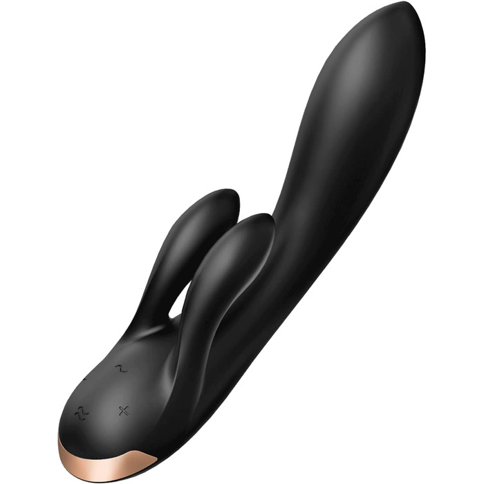 Satisfyer Double Flex Connect: вібратор-зайчик з Bluetooth-керуванням | Для жінок | Водостійкий (IPX7) | Силікон преміум-якість | Інтимні іграшки | Перезаряджається
