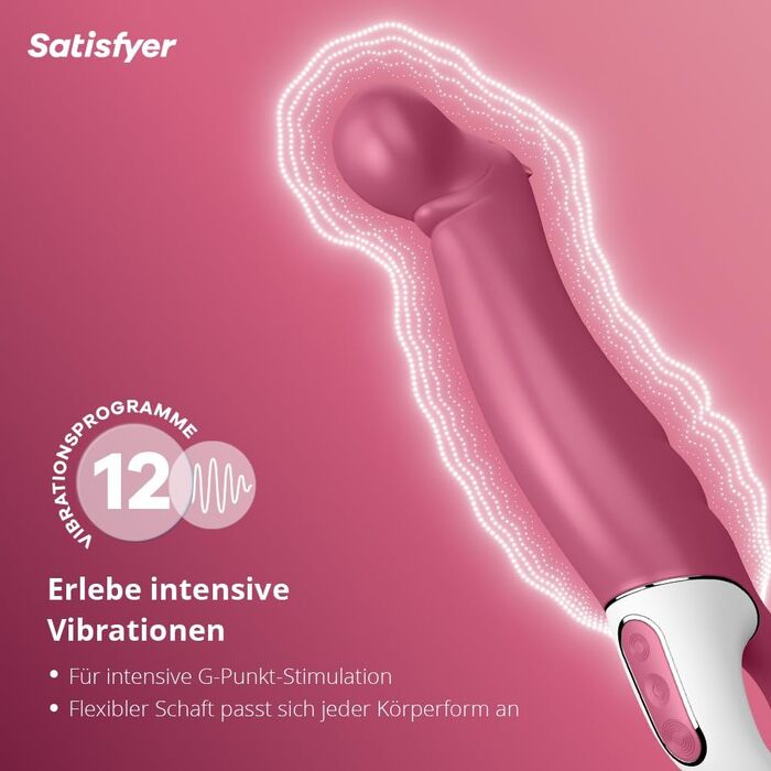 Вібратор Satisfyer G-Punkt Vibes: тихий, потужний стимулятор клітора, водонепроникний (IPX7) | Інтимні іграшки для жінок