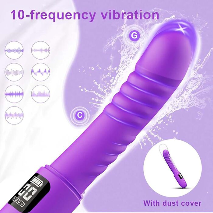 Вібратор для жінок з функцією імпульсу, тихий масажер G-точки з 10 режимами вібрації, силіконовий секс-іграшка для жінок та пар, подарунок у дорогу LZYLWC