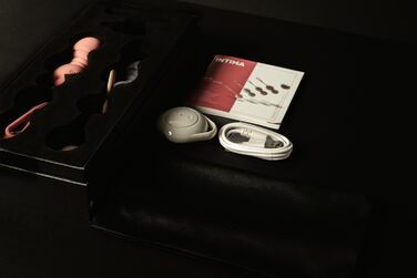 Набір вагінальних кульок Intima Premium з вібрацією | Тренажер для м'язів тазу для жінок | Пристрій для тренування з 10 режимами вібрації та 4 вагами | Кульки для інтимної гімнастики з пультом дистанційного керування | Для жінок