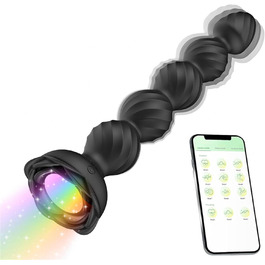 Вібратор для анусу з пультом дистанційного керування, 9 режимів, силікон, чорний | Іграшки для дорослих