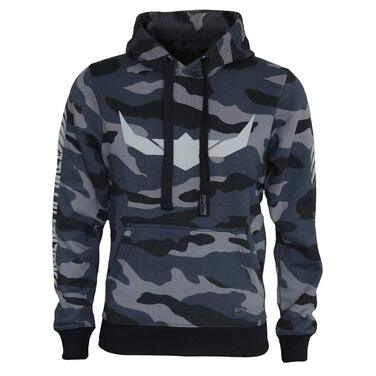 Чоловічий худі ROCK-IT Apparel Urban Streetstyle з капюшоном та флісовим начосом, камуфляж Dark Camo (Сіро-блакитний), розмір XXL