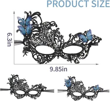 Маска для карнавалу метелик, 2 шт., антична маска для жінок та чоловіків, VYNYJOAN