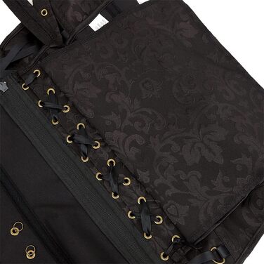 Топ-корсет Grebrafan для жінок: готичний дизайн, чорний колір, розмір 28-30