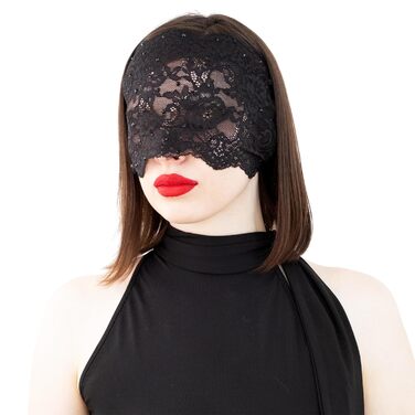 Елегантна червона мереживна маска для жінок з камінням – венеціанська маска з квітковим візерунком для маскараду, карнавалу, косплею, готичної вечірки та особливих подій (чорний колір (чорні стрази))