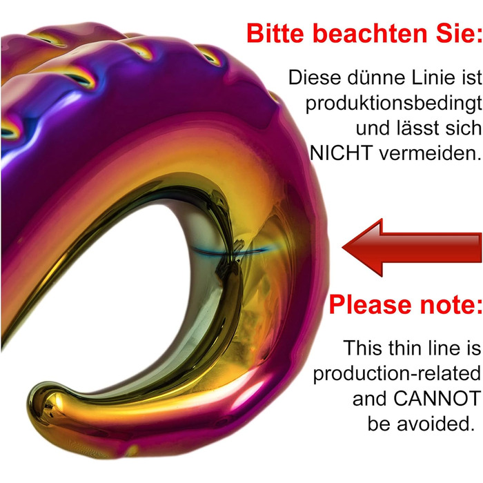 Ділтo з металу GLASSVIBRATIONS Teufelszunge Lucifer (золото/фіолетовий/хром)