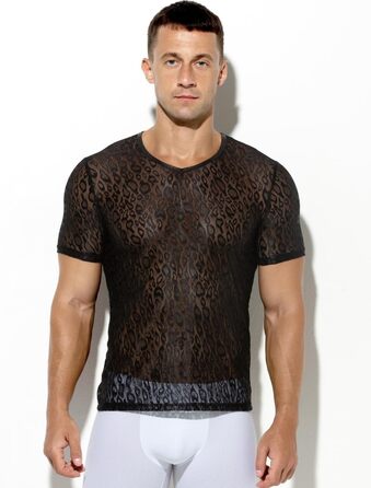 Чоловічий костюм для рейву Casey Kevin Netzhemd, чорний, розмір XXL