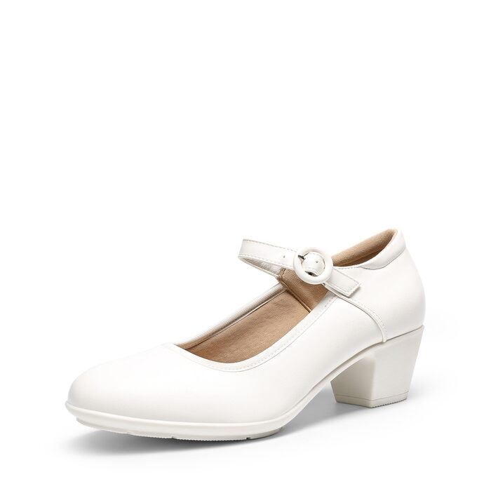Жіночі туфлі-човники Dream Pairs із закритим носком, білі, розмір 38.5 EU