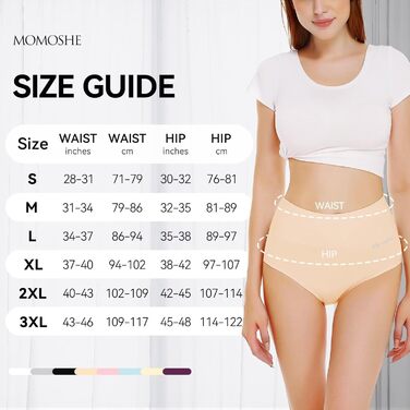 Труси жіночі бавовняні, висока талія, 5 шт. Unterhoen (XL, бежевий, чорний)