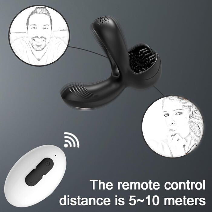 Вібраційний кільце для статевих органів, масажер простати та яєчок. Інтимні аксесуари для чоловіків. Самостійні іграшки для чоловіків