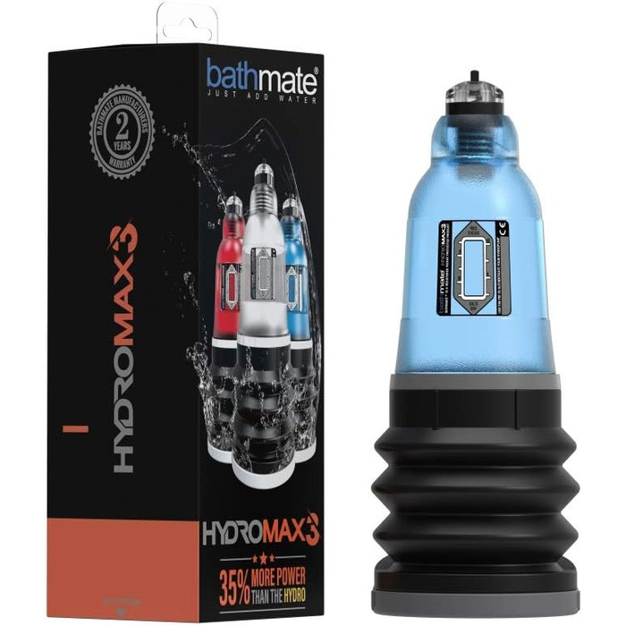 Bathmate Hydromax 3 - вакуумний насос для ерекції (472 г, блакитний)