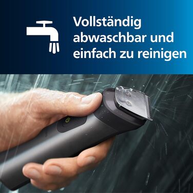 Універсальний тример та машинка для стрижки Philips Multigroom Series 7000 MG7961/15, 17 в 1 для обличчя, голови та тіла, металеві леза, 26 налаштувань довжини (0,5-20 мм)