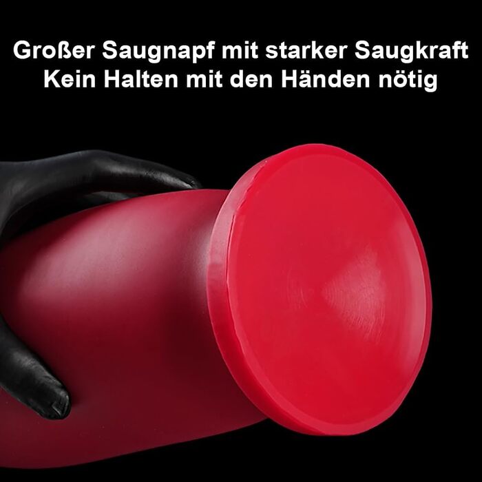 Анальний дildo NAIXBTY з силікону, XL, червоний: для стимуляції G-точки та простати, для жінок та чоловіків