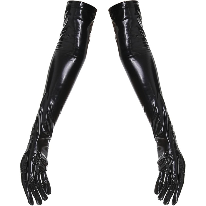 Боді з еластичної шкіри FEOYA для жінок, чорний, XL. Еластична шкіра, боді, жіноча нічна сорочка, клубний одяг, костюм для танців.