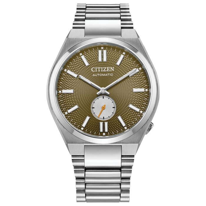 Чоловічий наручний годинник Citizen Analog Automatik (32027967) коричневого кольору