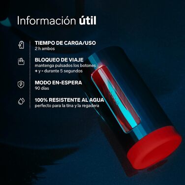 LELO F1S V3 Lustkonsole: Масажер для чоловіків з Bluetooth, 8 режимів, AI-контроль, синій (червоний)