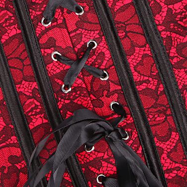 Корсетний топ CSKJ для жінок: готичний, вінтажний, з мереживом, повномірний, для повного бюсту, з кісточками, бавовна, формальний, весільний, на Хелловін, для карнавалу