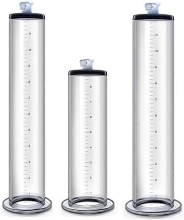 Прозора трубка з лінійкою для помпи для статевих органів, збільшення статевого члена, вакуумна помпа для чоловіків (H:30.5 * 5.7cm)