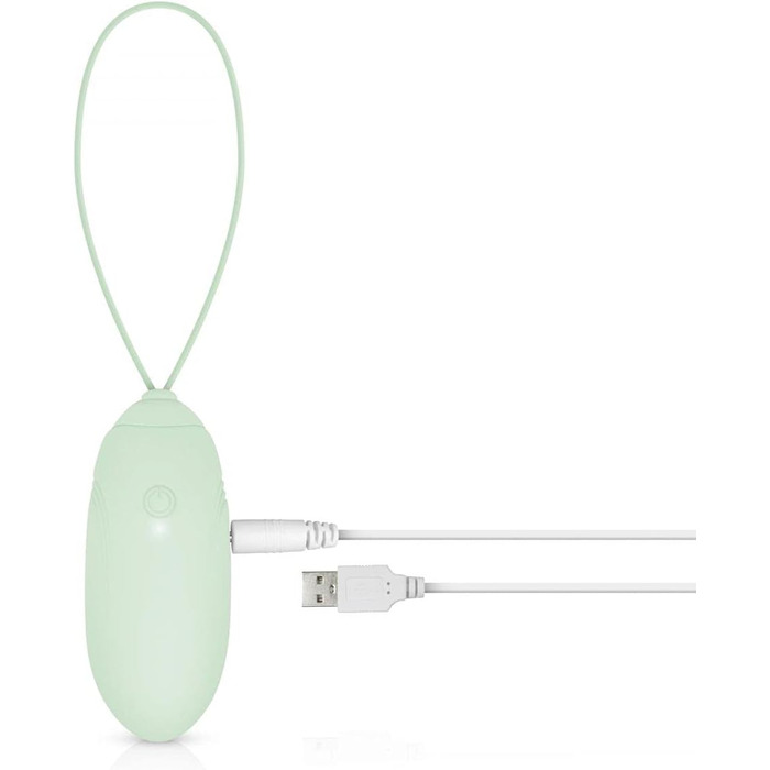 Вібраційний масажер LUV EGG з пультом дистанційного керування - для пар та новачків. 10 режимів, водонепроникний, перезаряджається, зелено-блакитний