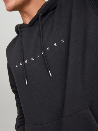 Чоловічий худі Jack & Jones JJESTAR JJ Sweat Hood, Relaxed Fit, колір Cocoa, розмір XL