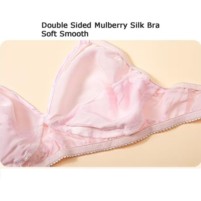 2 шт. Шовкові бра Seiden-BHS Ultradünne для жінок, без кісточок, м'які та зручні для повсякденного носіння, 2025 (18,34/75) 34 18