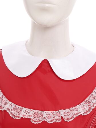 Костюм для косплею Halloween Cosplay Kleid від Vxuxlje: сукня з мереживом, французький стиль, для карнавалу (S, червоний)