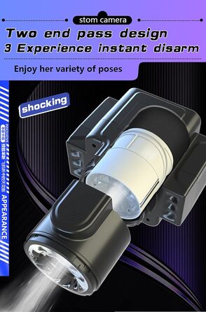 Мастурбатор для чоловіків з телескопічною конструкцією та 7 режимами вібрації - LZYLWC