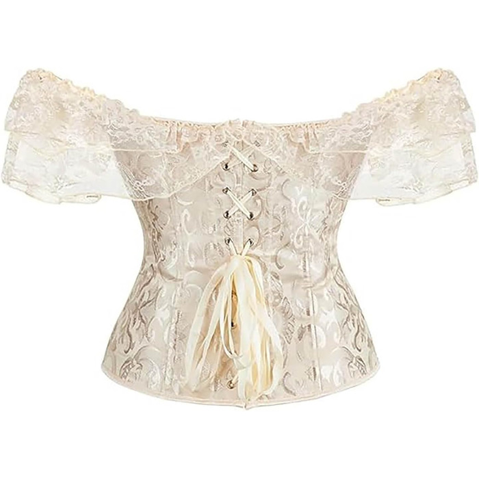 Корсет-боді Daen Korsett Body Shaper з кісточками, для корекції фігури, корсет, бюстгальтер, сатиновий, квітковий принт, великі розміри (XXL)