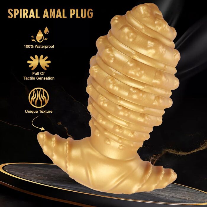 Анальний дildo Jomyu з силікону, великий розмір, конічна форма, T-подібна основа, для чоловіків та жінок