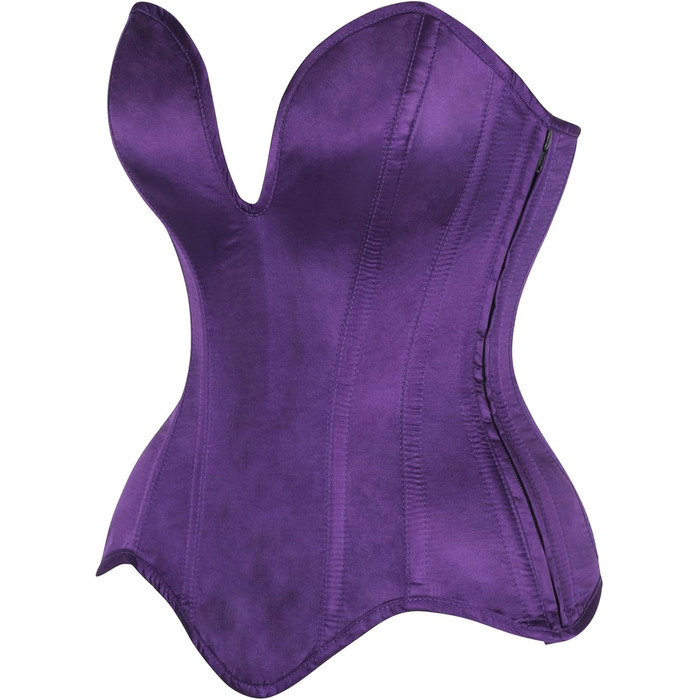 Корсет Daisy Corsets з м'якими ребрами, сукня-корсет, сукня-топ, сукня з декольте, сукня Overbust, кольору слива (Pflaume)