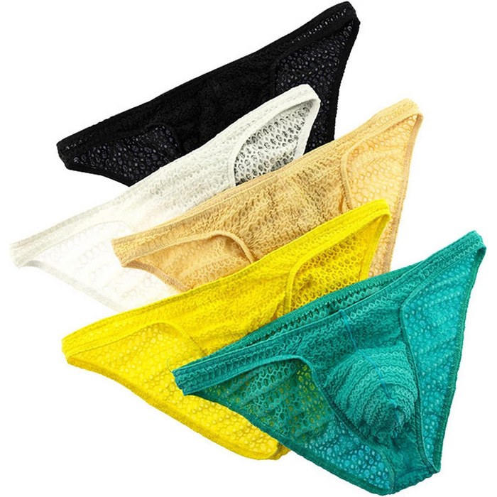 Чоловічі труси-стрінги Faringoto з сітки, дихаючі, сексуальні, бікіні, розмір L, 5 кольорів