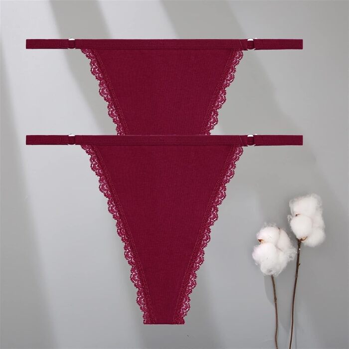 FRINZA Сексуальний комплект бікіні з 2 штук: стрінги з бавовни, низька посадка, для жінок, розмір M, колір Set 18