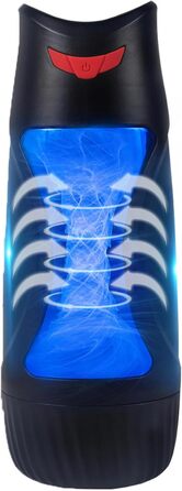 Масажер для чоловіків з 2 режимами всмоктування та 10 вібраційними режимами, автоматичний, для самостійного задоволення