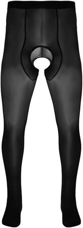 Чоловічі шкарпетки-колготки, сексуальна білизна, колготки з закритими пальцями та відкритим кроком, білий універсальний розмір