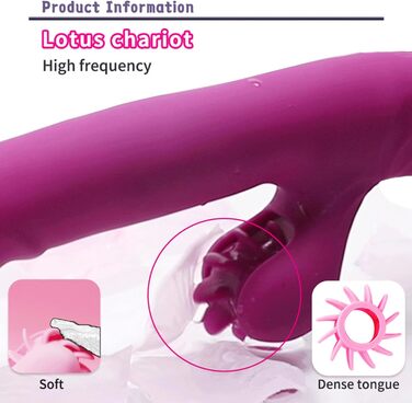 Вібратор для жінок Rabbit з 9 функціями та режимом нагріву (рожевий)