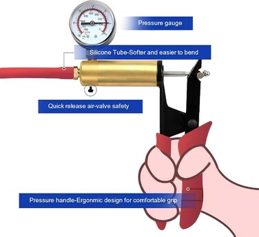 Пумпа для збільшення пеніса: ручна вакуумна помпа з манометром та 6 кільцями, для чоловіків