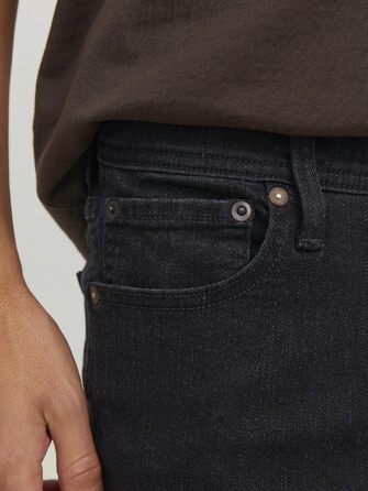 Чоловічі джинси Jack & Jones JJIGLENN JJOriginal SQ 356 NOOS чорні, стиль Streetwear, розмір 34W/32L