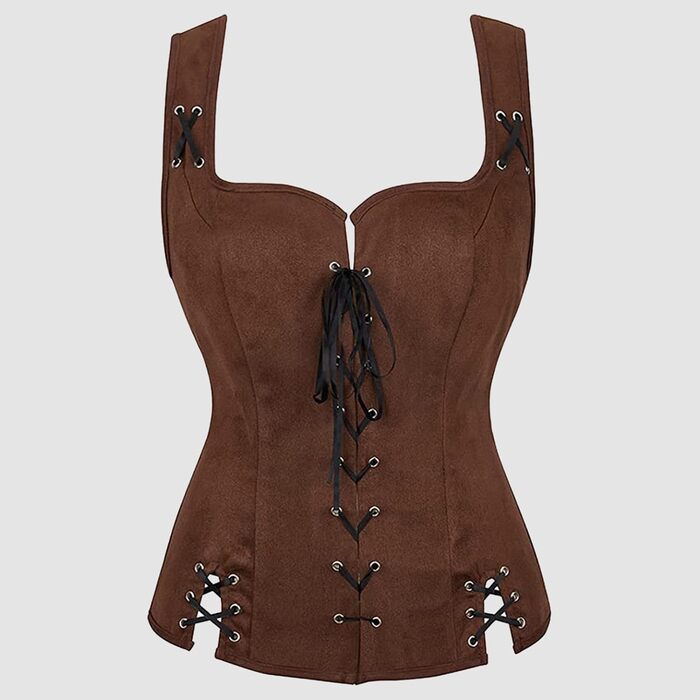 Жіноче корсетне бюстгальтер з повним бюстом, мереживний бюстгальтер, корсет-бюстгальтер вінтажний готичний, корсети повного бюсту зі сталевими ребрами, весільна білизна, бурлескний костюм, жіночий корсетний топ XL, кавовий колір