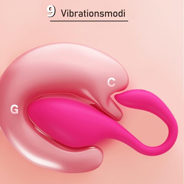 Вібраційний яйце-стимулятор G-Punkt з 9 режимів, керуванням через Bluetooth та застосунок, анальний плагін для парної взаємодії, вагінальний стопер, секс-іграшка з силікону для жінок