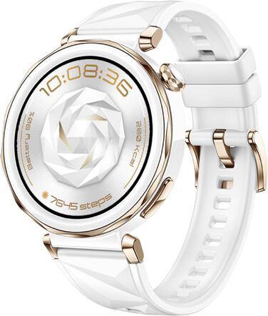 Смарт-годинник Huawei Watch GT 5 Pro 42mm білий: ЕКГ, GPS, моніторинг здоров'я, Bluetooth-дзвінки, до 14 днів автономності, для iOS та Android