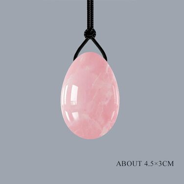 Набір яєць для вагінального масажу з нефриту, аметисту та рожевого кварцу (3 шт.) - Яєця Йоні, розміри S та L